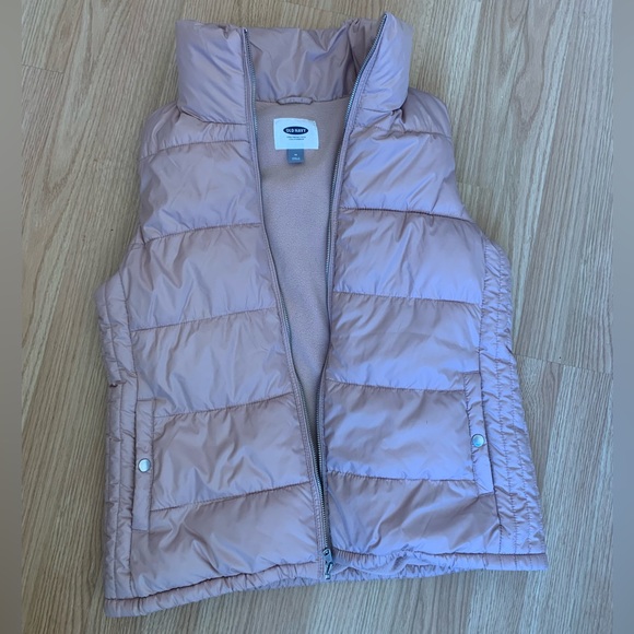 Blush Pink Puffer Vest - Picture 1 of 3